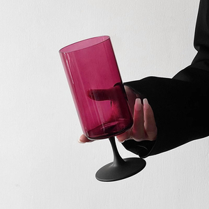 Nouvelle arrivée gobelet droit rose rouge clair <span class=keywords><strong>noir</strong></span> gobelet à <span class=keywords><strong>champagne</strong></span> et verres à vin - Product Image 3