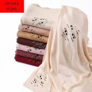 Camisa hijabs para mulheres 2023, camisa de strass e lenço liso, premium, hijab, camisa, roupas islâmicas