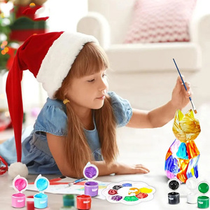 Kit de peinture DIY Jinying : Lampe géométrique en forme de <span class=keywords><strong>chat</strong></span>, veilleuse, cadeau, peinture de votre propre lampe <span class=keywords><strong>chat</strong></span>, kit d'art et d'artisanat pour enfants - Product Image 2