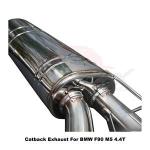 Vortex Electronic Valved <b>Exhaust</b> for BMW F90 M5 Competition 4.4T S63 Stainless Steel Quad Tips - Product Image 4