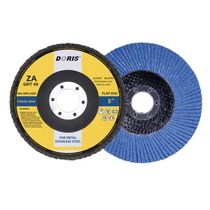 DORIS 5inch 125mm Hot Selling flap discs Mini Woodworking abrasive discs