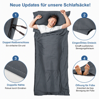 Sac de couchage pour adultes, sac de couchage portable en nylon, sac de couchage léger de style enveloppe, adapté aux voyages en plein air