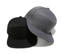 Gorro de Béisbol de Malla de 6 Paneles Personalizado, Estilo Hip Hop, Visera Plana, para Conducir al Aire Libre, para Hombre y Mujer