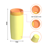 Gobelet isotherme en acier inoxydable, tasse à café anti-fuite pour le bureau et les voyages