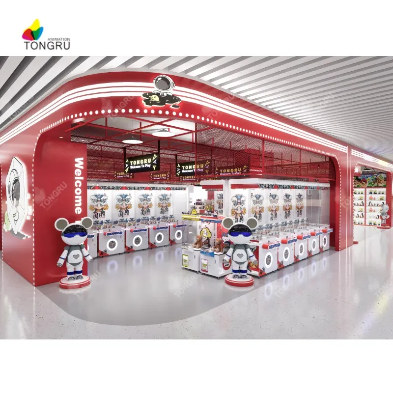 new indoor mall gaming machine duck plush toy arcade games custom sized super smart doll claw crane machine