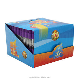 カスタムロゴ入り カラフル燃料ガス プラスチック電子タバコ用ライター LEDライト付き - Product Image 3