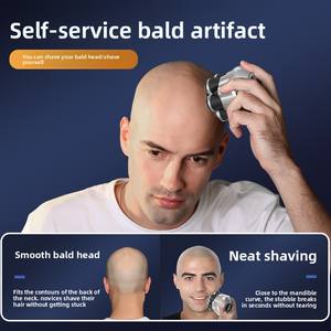 Komingdon Afeitadora Eléctrica Giratoria Recargable de 7 Cuchillas para Cabeza Calva con Pantalla LED, Máquina de Afeitar Impermeable para Uso en Húmedo y Seco para Hombres - Product Image 3