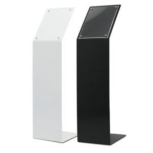 Expositor de Piso Acrílico A4 para Precios de Autos, con Logotipo Personalizado, Base Resistente al Agua, para Exhibición en Concesionarios y Ferias Automotrices - Product Image 1