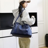 Sac de voyage extensible en nylon - Sac de week-end léger, imperméable, résistant aux rayures, avec pochette pour bagages, unisexe