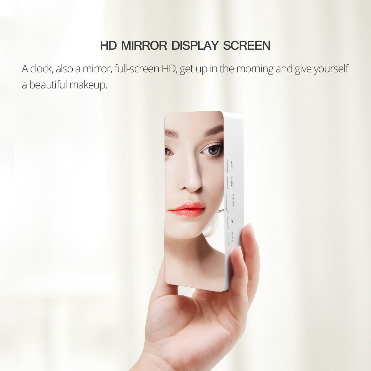 Mirror Desk Clock Alarm Clock for Children Gifts