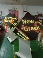 4 5 facce da esterno Led Pixel cubo prezzo digitale segnaletica di pubblicità intelligente magia appeso grande schermo di visualizzazione del segno Video
