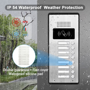 2ワイヤーオーディオドア電話防水インターホンシステム金属キーパッド屋外通信ヴィラホーム用 - Product Image 3