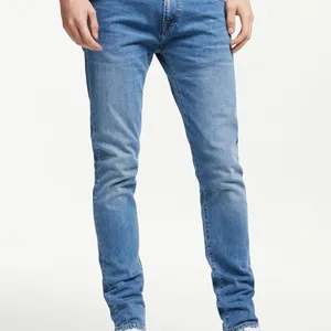 Y2K Pacific celana Jeans peruncing ramping Drop Crotch reguler pakaian B2B grosir Jeans Denim kustom pria
