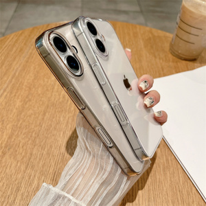 <span class=keywords><strong>Coque</strong></span> rigide <span class=keywords><strong>transparente</strong></span> ultra-fine antichoc en PC cristallin pour <span class=keywords><strong>iPhone</strong></span> 17 16 15 14 <span class=keywords><strong>13</strong></span> 12 Pro Max Plus - Product Image 4