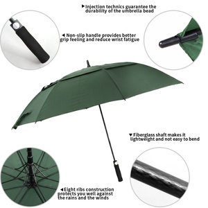 Paraguas de Golf Recto Extra Grande de 68 Pulgadas para Entrenadores y Espectadores - Uso Comercial con Doble Toldo y Diseño Resistente al Viento - Product Image 3