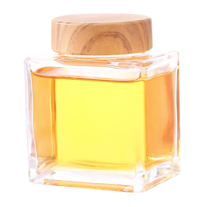 luxury plastic honey jars dispenser 3oz 750ml wooden jar for honey fancy cute square beehive honey jars