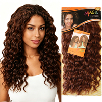 Extensions de cheveux synthétiques ondulés Freedom Beyonce, double trame, pour le marché sud-africain, vente en gros
