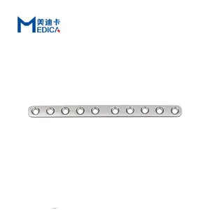 Veterinary Orthopedic Fracture Surgery Bone Stainless Steel Implant 2.0mm Straight Round Hole Plate-II For Animal Hospital