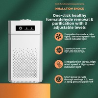 Purificateur d'air compact de bureau alimenté par USB, ions négatifs, élimination du formaldéhyde, commande tactile, faible consommation <18W, fonctionnement silencieux pour