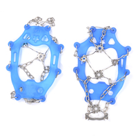 Crampons antidérapants en acier inoxydable à 13 dents pour l'escalade, la neige et la glace, pour chaussures d'extérieur, fabriqués en Chine, Zhejiang