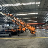 Máquina de excavación de roca 421T de superficie DTH integrada de alto rendimiento, plataforma de perforación de núcleo, nuevo motor para minería geológica dura