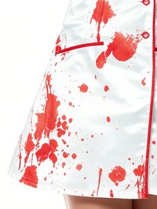 Costume d'infirmière zombie d'<span class=keywords><strong>horreur</strong></span> pour adulte, robe d'infirmière sexy et sanglante pour fête d'Halloween, jeu de rôle - Product Image 6