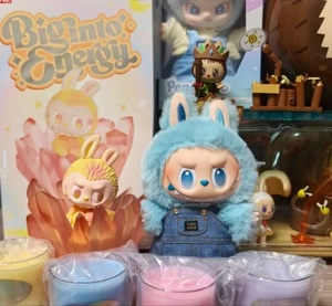 POP Mart labubu phía trước Hộp Quà Tặng nến thơm năng lượng cao để làm dịu các dây thần kinh và giúp ngủ. - Product Image 4