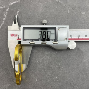 Chiusura a vite a forma di pera <span class=keywords><strong>oro</strong></span> moschettone connettore per collana fai da te portachiavi portachiavi gioielli forniture - Product Image 1