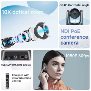 Caméra de conférence PTZ TEVO-NV20A USB3.0 avec <span class=keywords><strong>zoom</strong></span> optique 20x, 1080p 60fps, USB/HDMI/SDI/RJ45, pour églises/réunions - Product Image 6