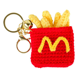 Llavero de Peluche Suave Hecho a Mano de McDonald's, Patatas Fritas y Hamburguesa, Colgante para Mochila o Pequeño Regalo - Product Image 5