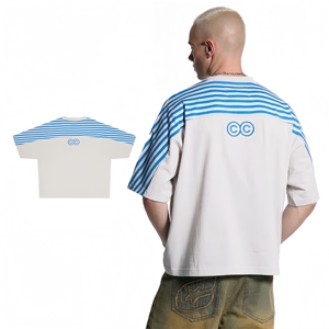 T-shirt haut de gamme à manches courtes imprimé motif croix en fer à cheval et écriture sanskrit, nouvelle collection <span class=keywords><strong>printemps</strong></span>/été - Product Image 5