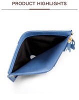 Dompet Wanita Liontin Kelinci Rumbai Pendek Mewah Klasik Clutch Jahitan Tiga Warna Tempat Kartu Kredit Dompet Wanita Koin