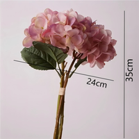 Karangan Bunga Hydrangea Belanda Buatan Sutra Berkualitas Tinggi, Kerajinan Tangan, Perlengkapan Fotografi, Dekorasi Pernikahan Natal