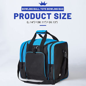 Factory Custom Stylish Durable Men Women Sport Bowling Bag for Single Ball Tote Bag with Padded Ball Holder - Product Image 3