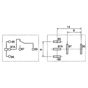 4 pines 5 pines 30A relé de coche bomba de aceite luz antiniebla relé 12V/24V serie violeta relé <span class=keywords><strong>automotriz</strong></span> <span class=keywords><strong>aire</strong></span> <span class=keywords><strong>acondicionado</strong></span> impermeable - Product Image 3