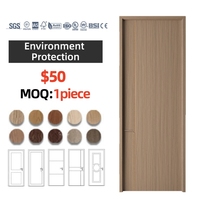 Portes en bois MDF géométriques modernes à panneaux plats, isolation acoustique, finition anti-rayures, pour atelier, chambre, cuisine, fabrication chinoise
