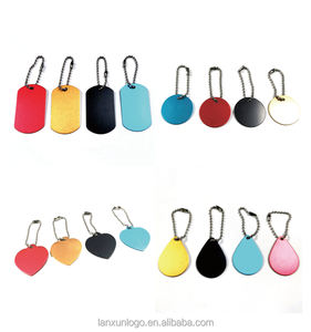 โรงงานผลิตป้ายห้อยคอสุนัขอะลูมิเนียมอัลลอยด์แบบสองด้าน รูปทรงตามสั่ง ปั๊มขึ้นรูป ชุบอโนไดซ์ พิมพ์ซิลค์สกรีน - Product Image 2