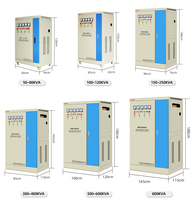 Stabilisateur/régulateur de tension automatique SVC triphasé SBW-150kVA AC en cuivre, 380V, vente en gros