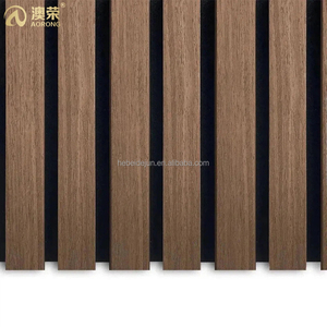 Aislantes de sonido de fácil instalación Panel de pared flexible 3 lados Chapa de madera natural Muebles de oficina Decoración Panel de pared - Product Image 6