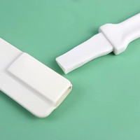 Ensemble de 3 spatules antiadhésives pour la pâtisserie et la décoration de gâteaux, résistantes à la chaleur, en TPR, avec manche en plastique, pour mélanger les œufs, la farine et la crème