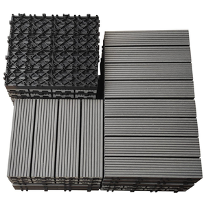 SHENGCHENG - Venta de Fábrica - Baldosas de Madera Compuesta Impermeables para Terraza, Baldosas de Madera Compuesta Encajables, Sistema de Encaje Rápido para Exteriores - Product Image 1