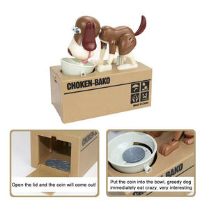Phim Hoạt Hình Sáng Tạo Động Vật Điện Tử Con Chó Tiền Hộp Dễ Thương Nhựa Trẻ Em Con Heo Đất Ngân Hàng Cho Tiết Kiệm Tiền Và Ăn Cắp Tiền Xu - Product Image 3