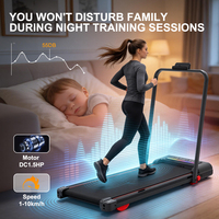 Caminadora Plegable Silenciosa, Equipo de Fitness, Peso Máximo del Usuario 100 kg, Caminadora Eléctrica para el Hogar