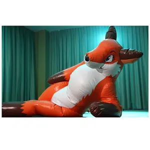 Unsealed Outdoor Inflatable Fox Moving Mascot Costume For Adults