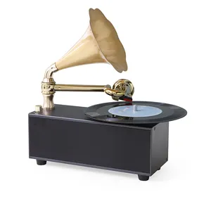 Modern Gramophone Turntable Player With Am/fm Radio Turntable Record Player