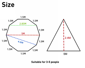 5M léger sac à dos Tipi tipi tente étanche 3-5 <span class=keywords><strong>personnes</strong></span> tente chaude hiver avec cuisinière Jack pour Camping en plein air randonnée - Product Image 4
