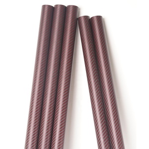 <span class=keywords><strong>Tube</strong></span> en fibre de <span class=keywords><strong>carbone</strong></span> <span class=keywords><strong>Kevlar</strong></span> rouge/noir, léger, résistant, tailles personnalisées - Product Image 6