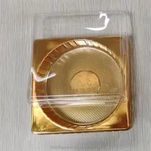 Herzförmige große goldene Takeaway-Verpackungsbox für Sushi Soja-Soße Fisch Party-Tablett Behälter aus Kunststoff Boxen Herz Kunststoff-Tablett