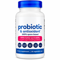 Complément alimentaire probiotique à base de spores, antioxydant, végétalien, sans OGM, sans gluten, 30 capsules végétales, étiquette privée, fabrication OEM disponible
