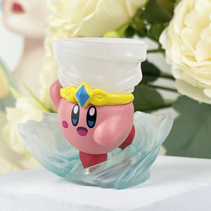 BJ 4 unids/set lindo Kawaii dibujos animados ornamento Anime juguete modelo vinilo Rosa <span class=keywords><strong>Kirby</strong></span> figura juego figura de acción - Product Image 5